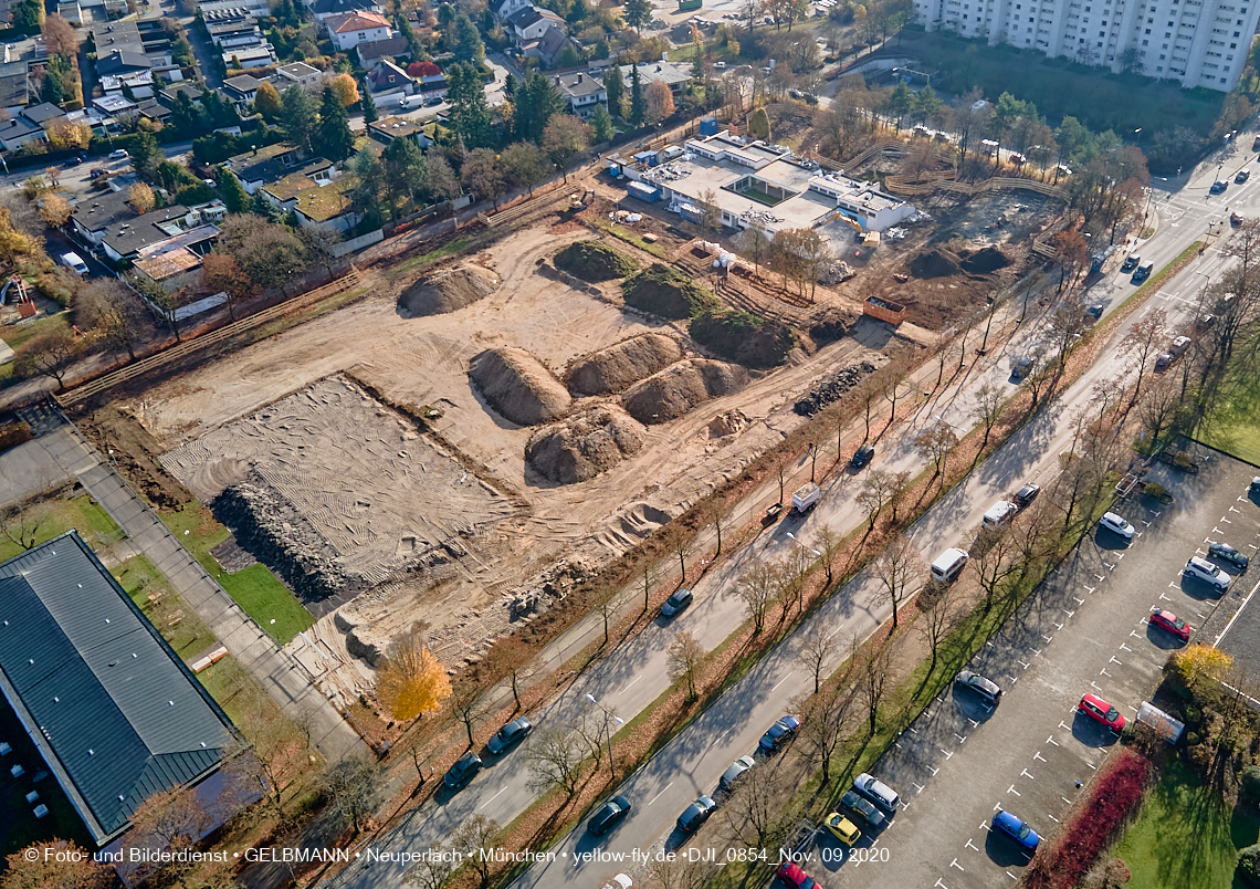 09.11.2020 - Baustelle Grundschule am Karl-Marx-Ring in Neuperlach